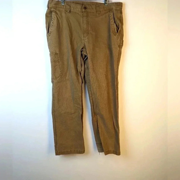 L.L.Bean Khaki Cargo Work Pants - 40 - Picture 1 of 8